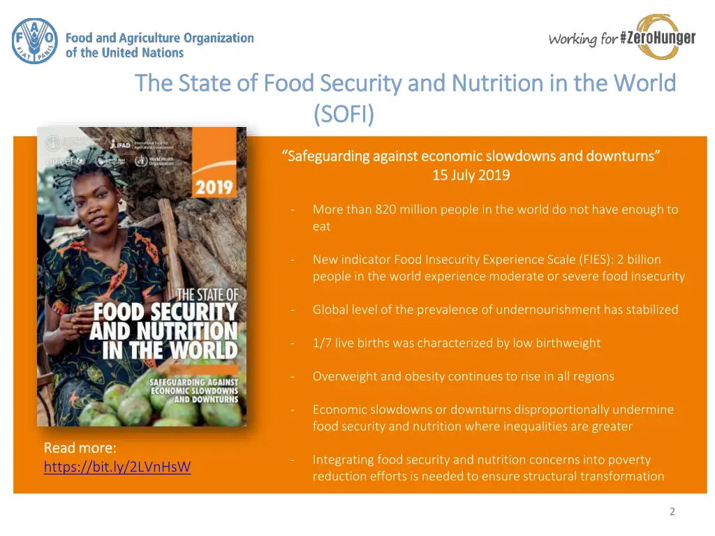 the state of food security and nutrition