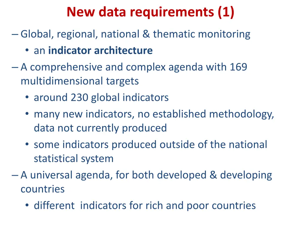 new data requirements 1