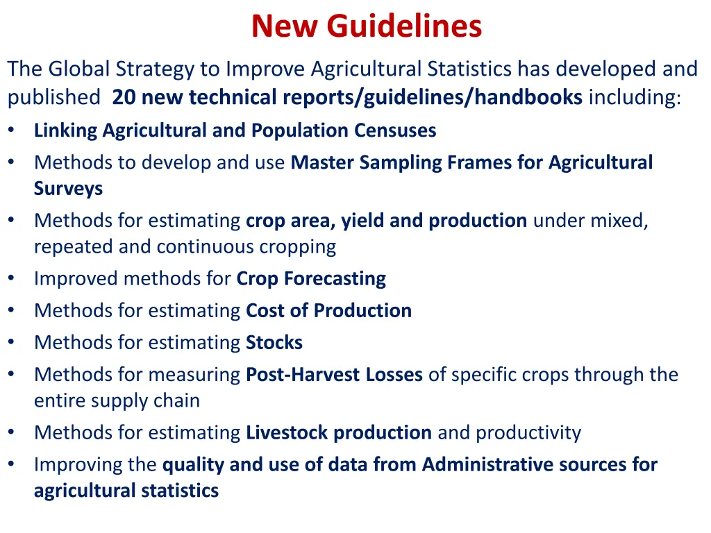 new guidelines