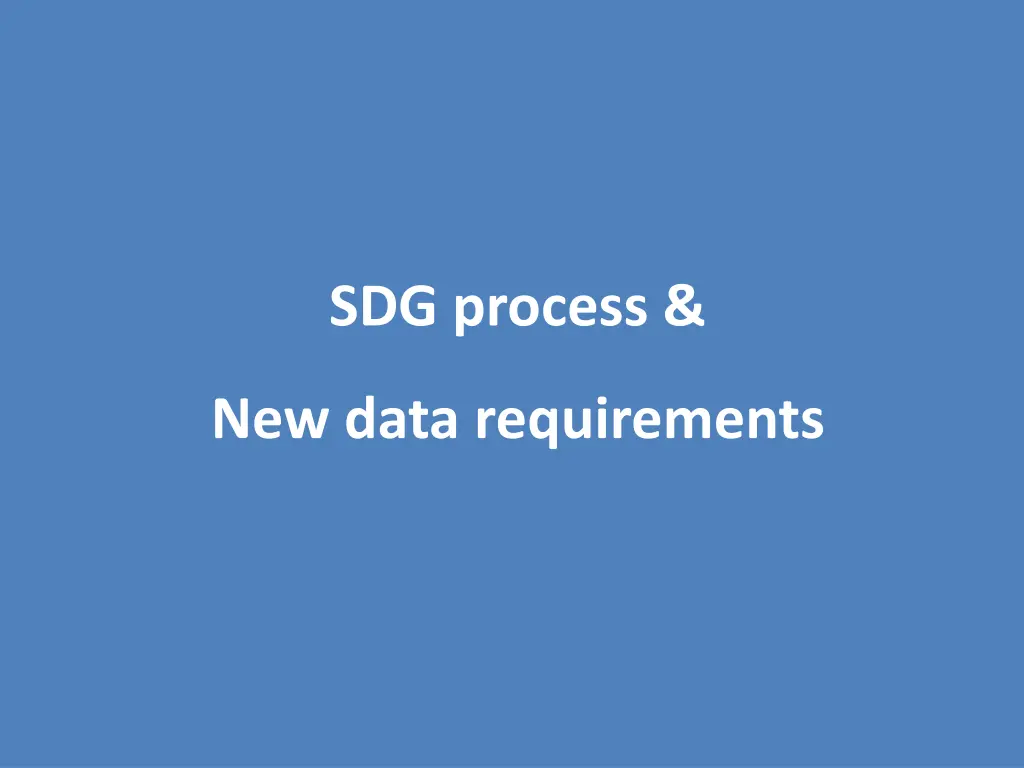 sdg process