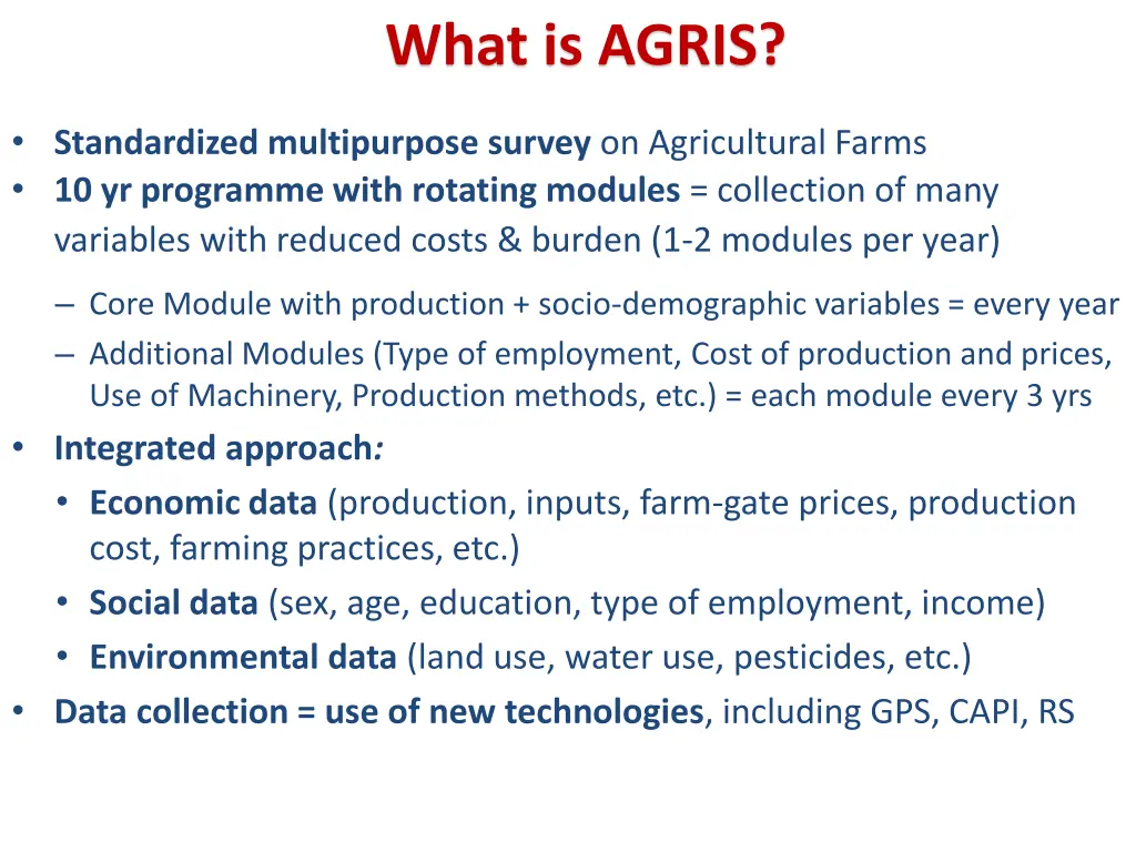 what is agris