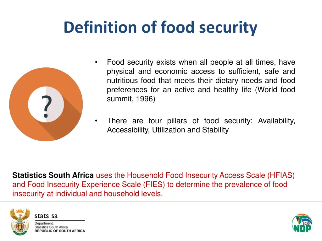 definition of food security