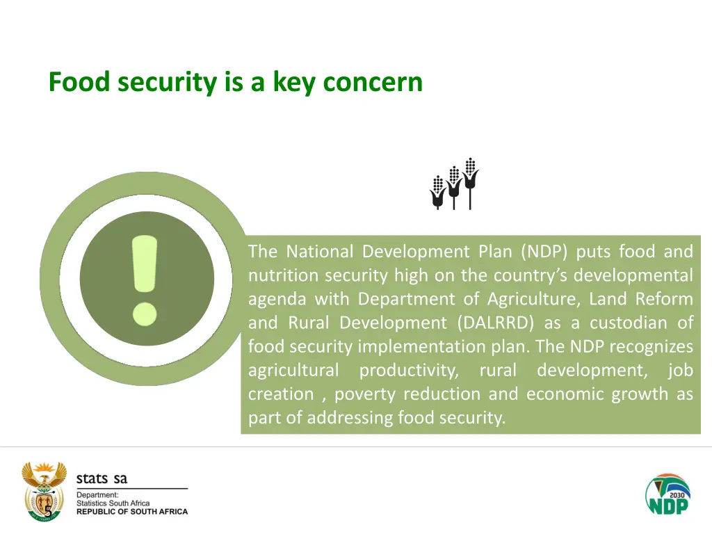 food security is a key concern