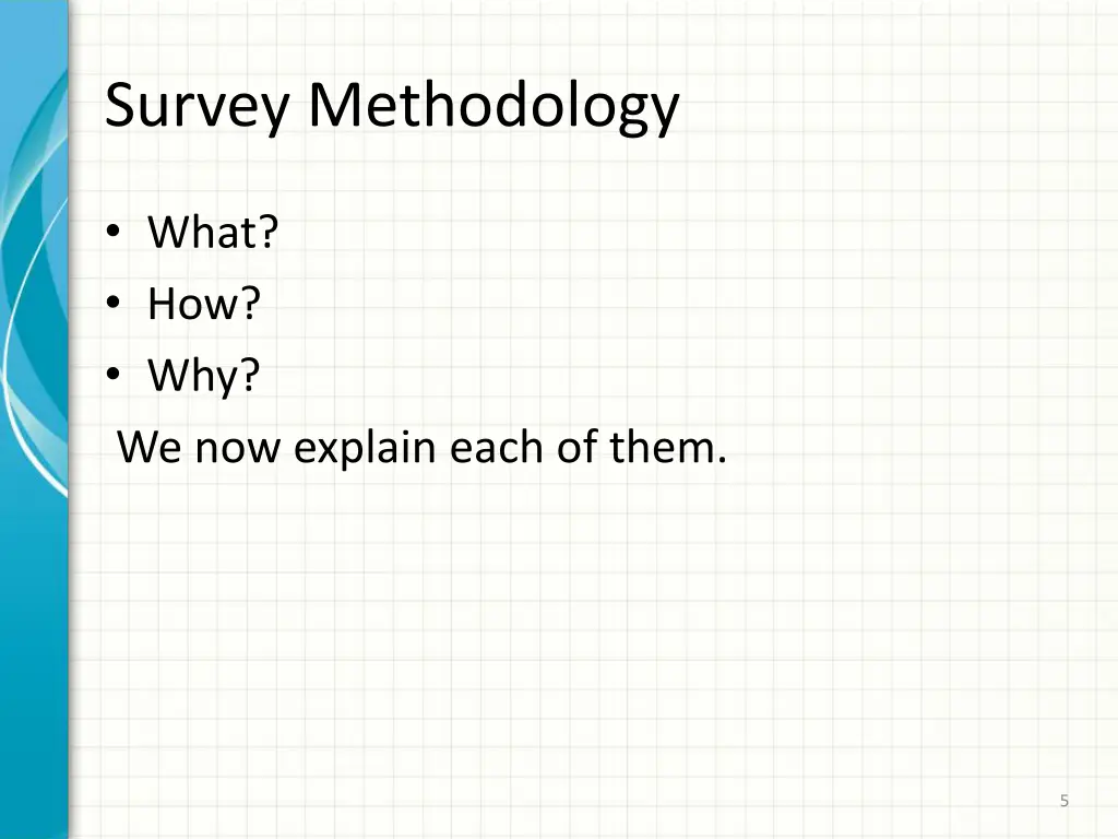 survey methodology