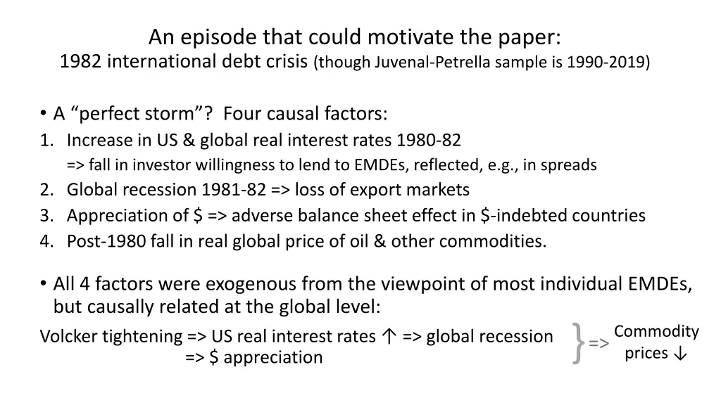 an episode that could motivate the paper 1982