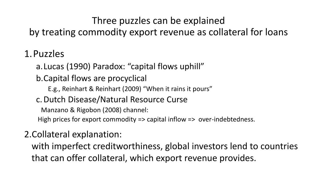 three puzzles can be explained by treating