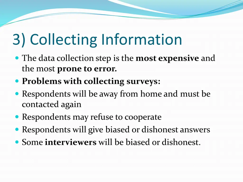 3 collecting information