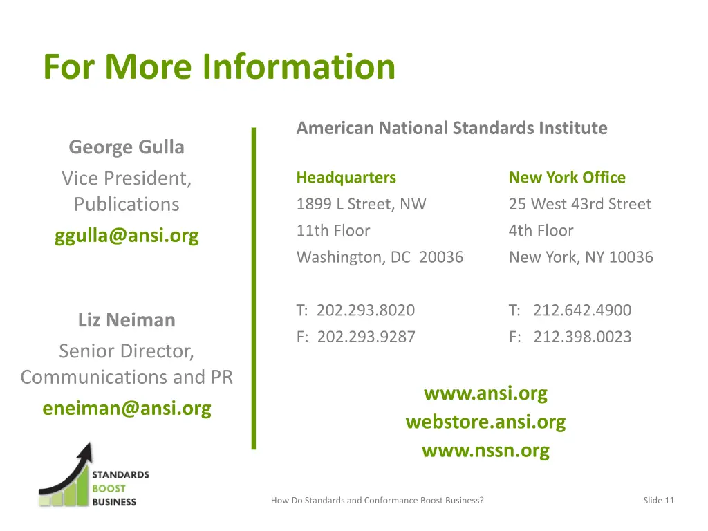 for more information