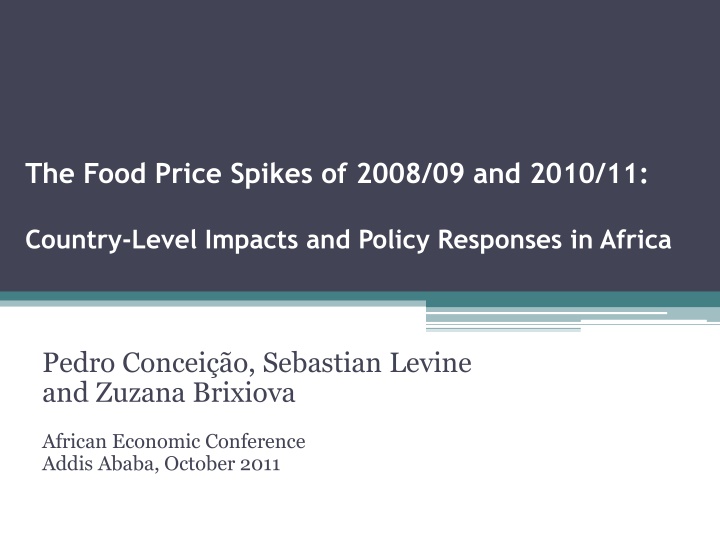 the food price spikes of 2008 09 and 2010 11