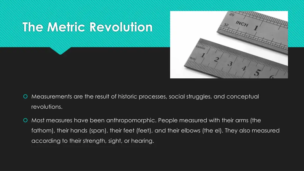 the metric revolution