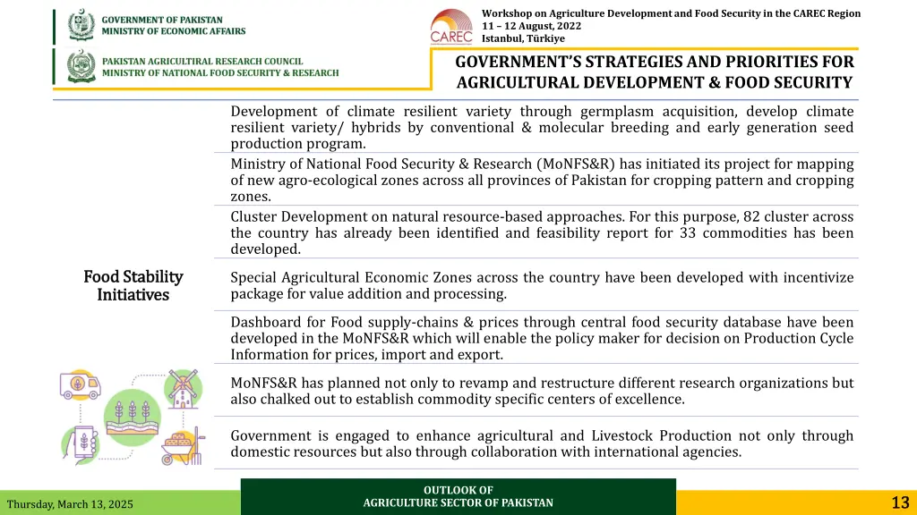workshop on agriculture development and food 11