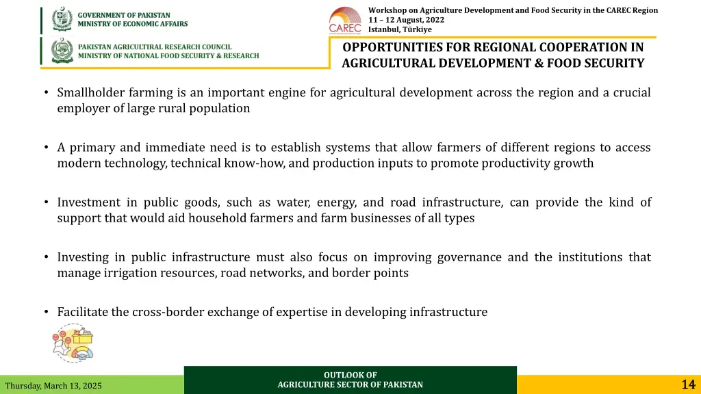 workshop on agriculture development and food 12