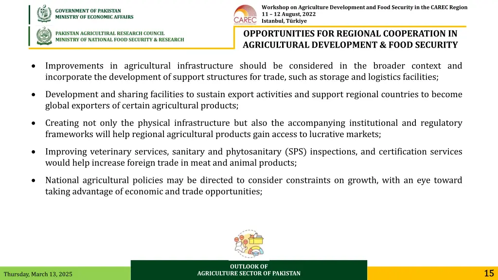 workshop on agriculture development and food 13