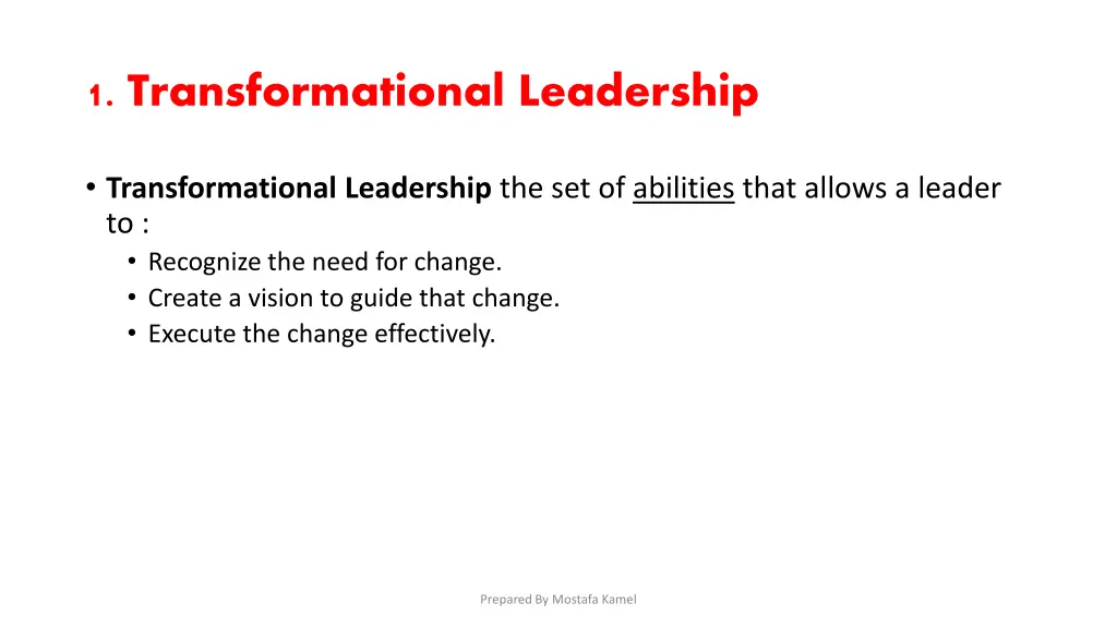 1 transformational leadership