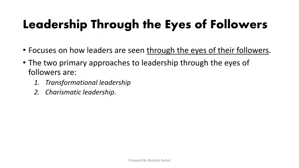 leadership through the eyes of followers 1