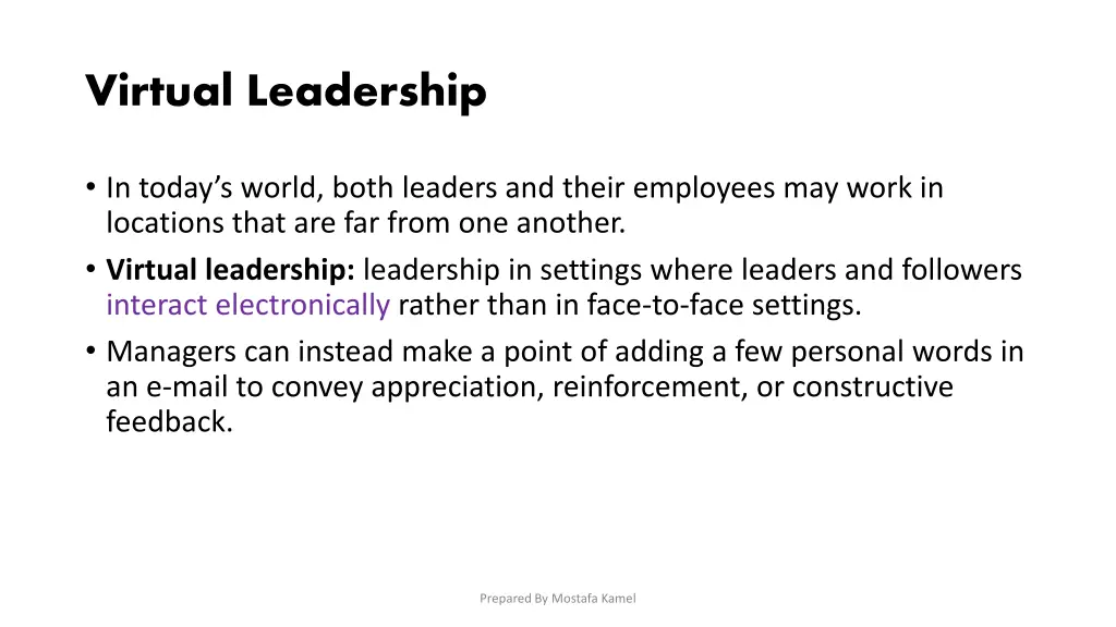 virtual leadership