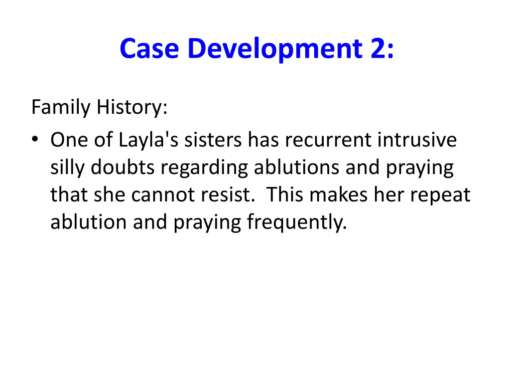 case development 2