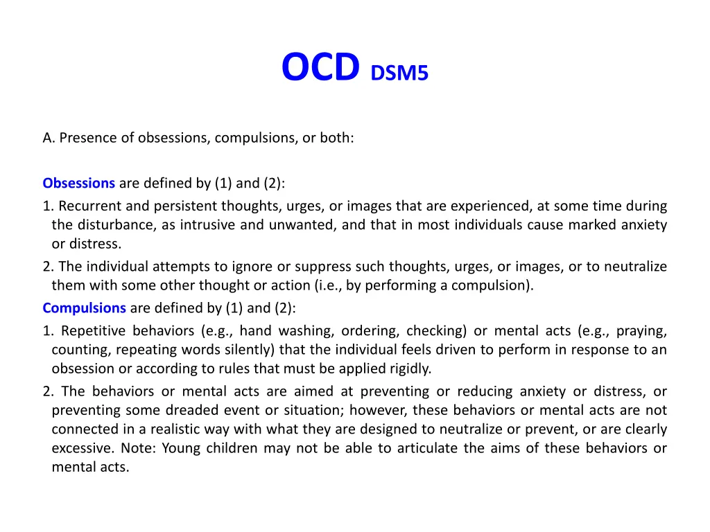 ocd dsm5