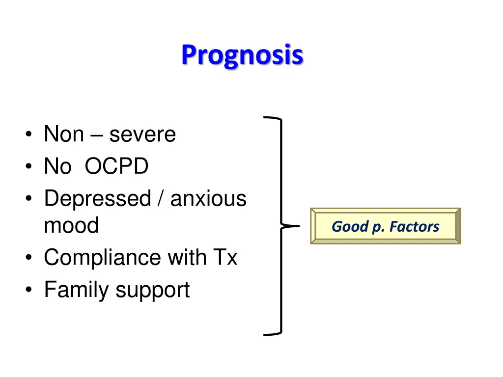 prognosis
