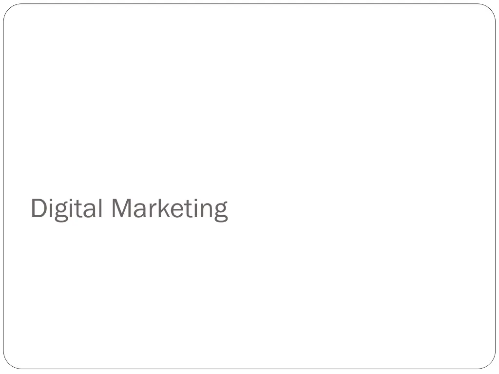 digital marketing