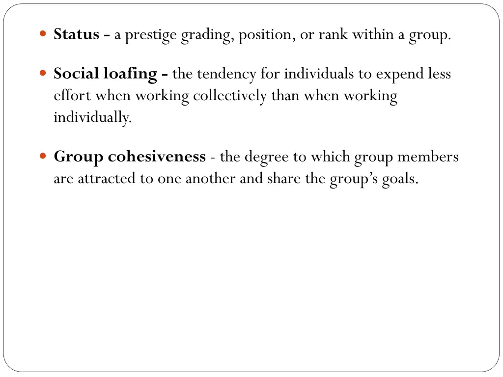 status a prestige grading position or rank within