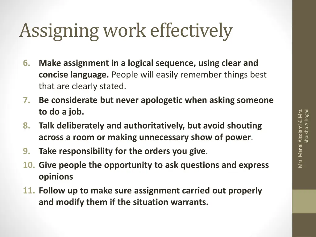 assigning work effectively 2