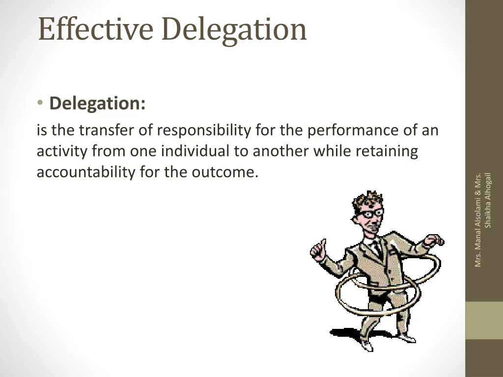 effective delegation