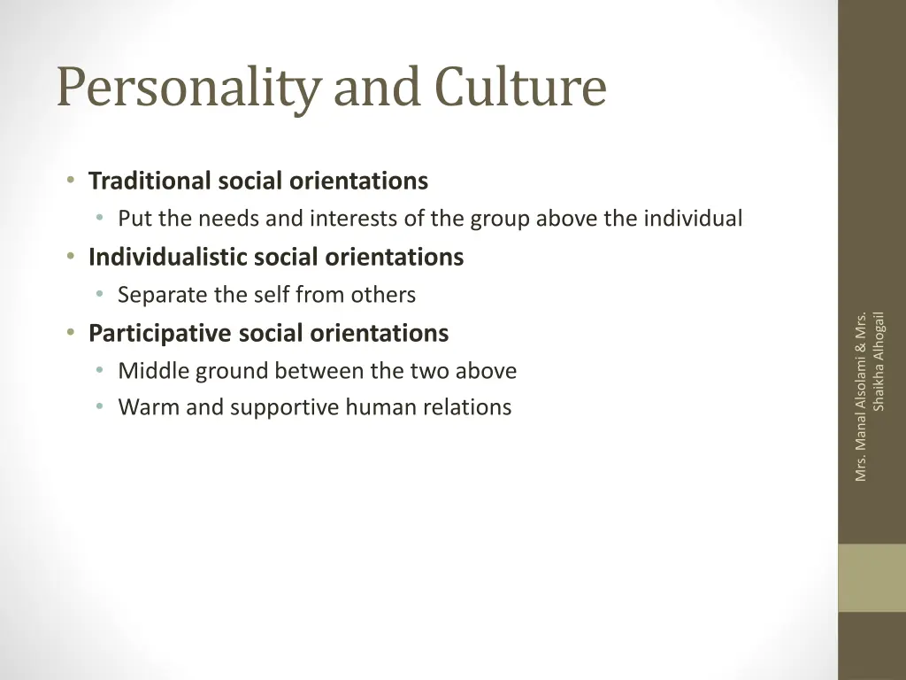 personality and culture 1