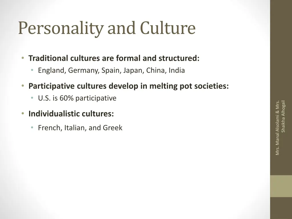personality and culture 2