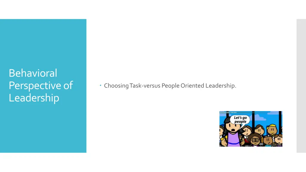 behavioral perspective of leadership