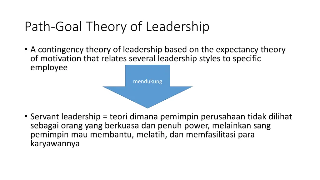 path goal theory of leadership