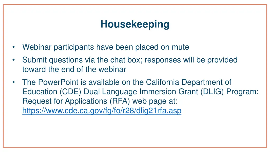housekeeping