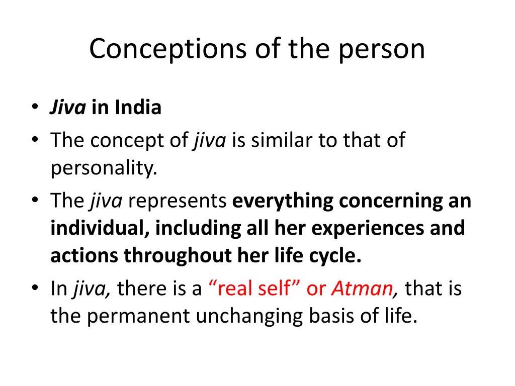 conceptions of the person 5