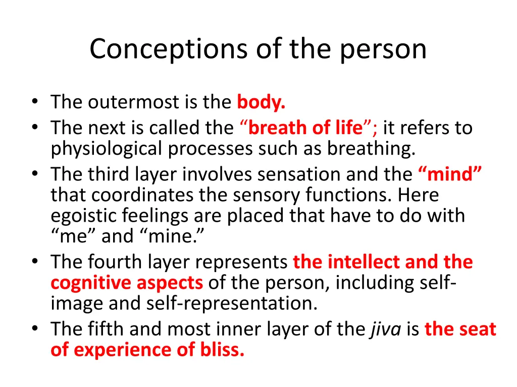 conceptions of the person 6