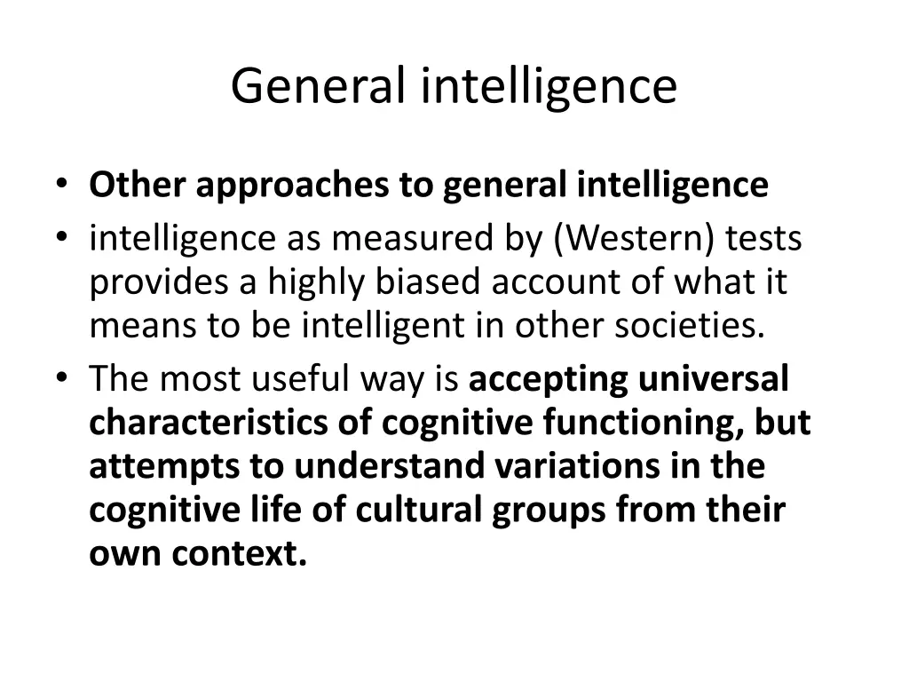 general intelligence 5