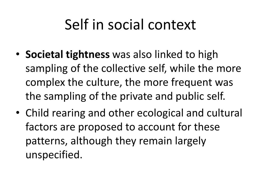 self in social context 2