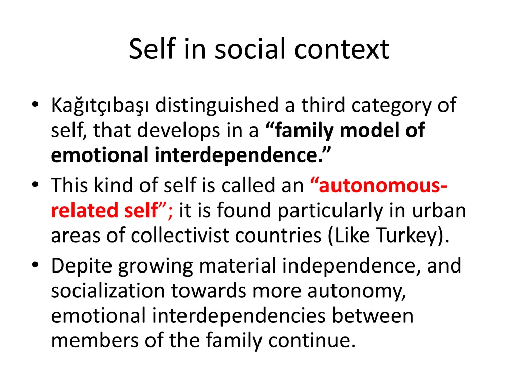 self in social context 5