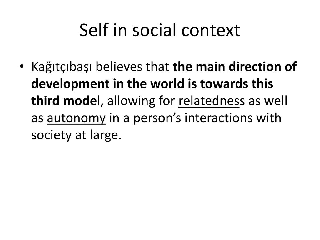 self in social context 6
