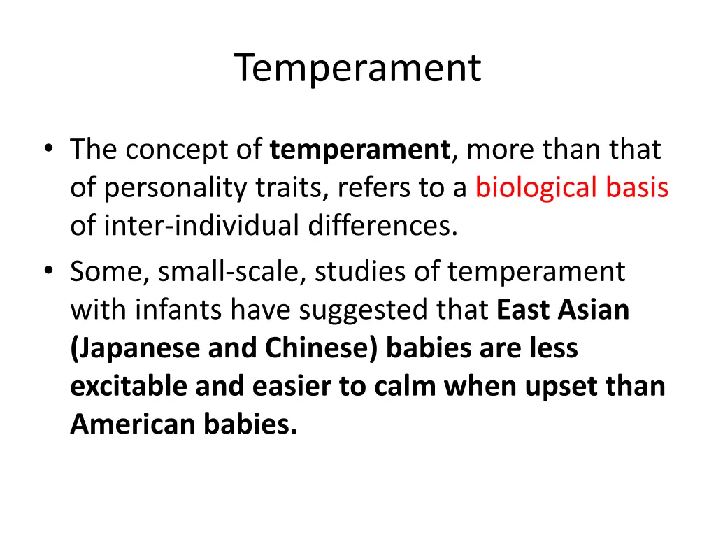 temperament