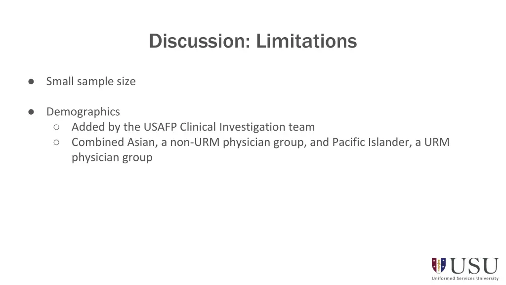 discussion limitations