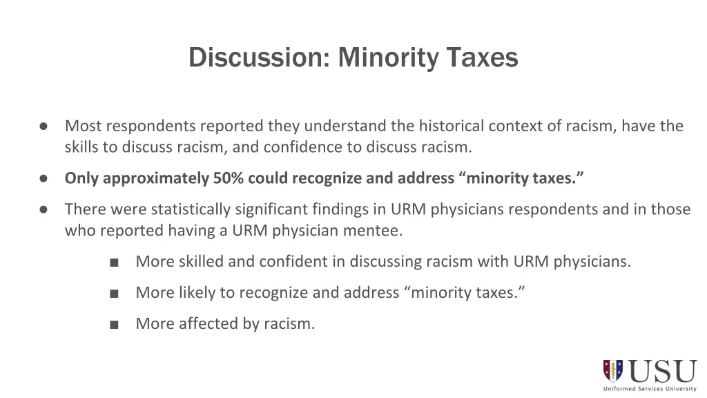 discussion minority taxes