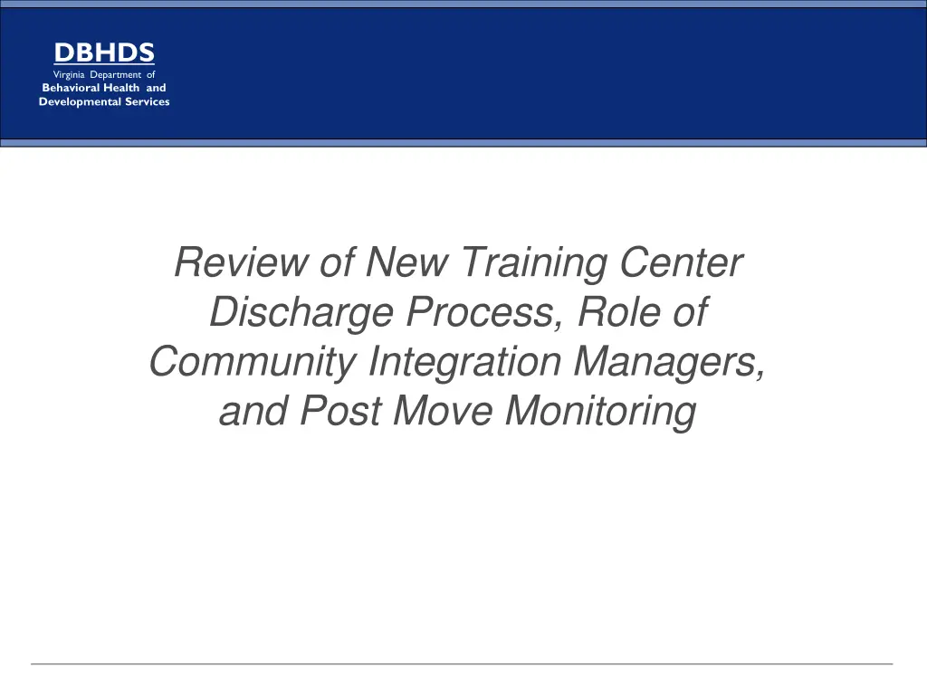 dbhds virginia department of behavioral health 8