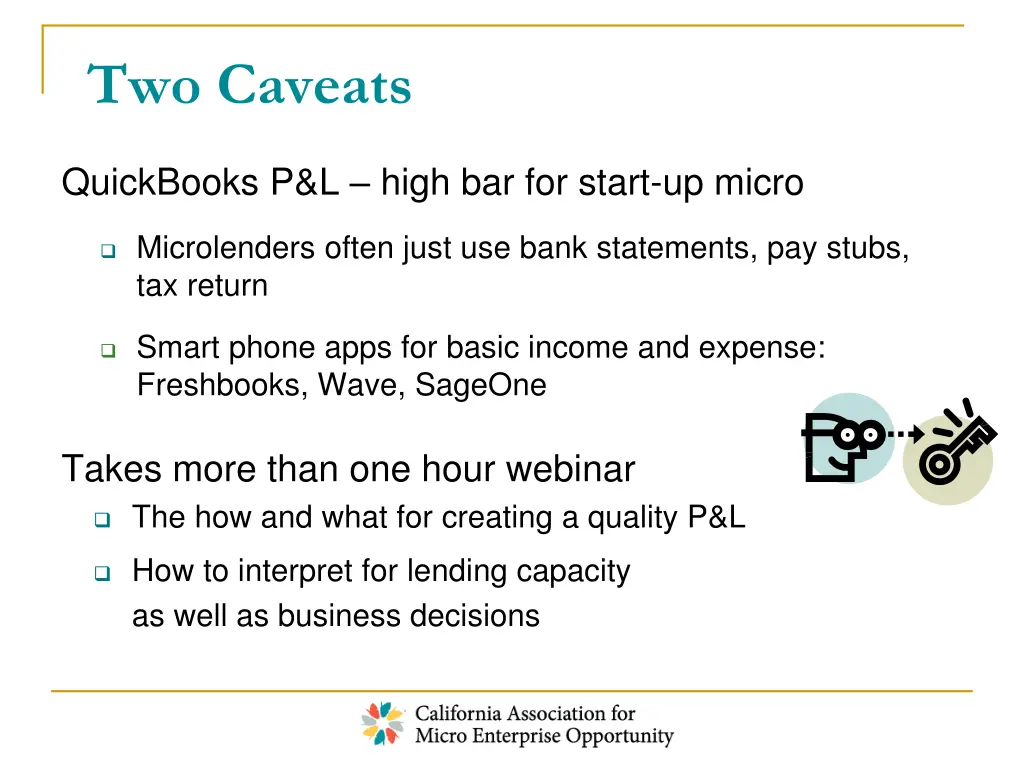 two caveats