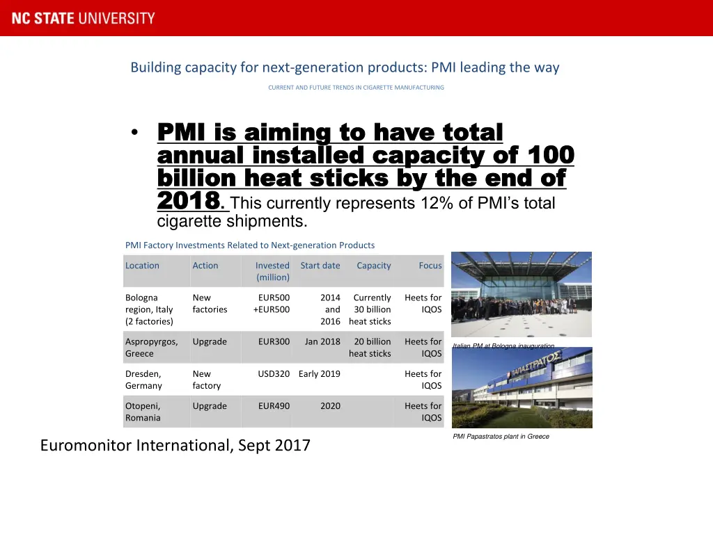 building capacity for next generation products
