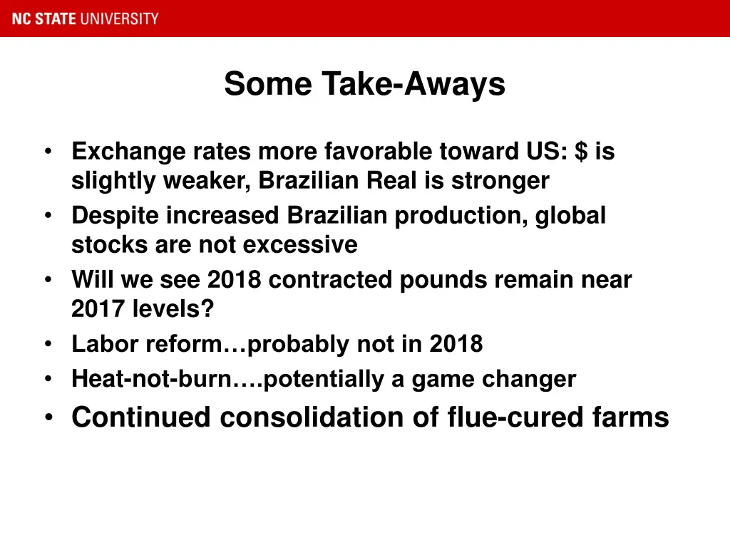 some take aways 5