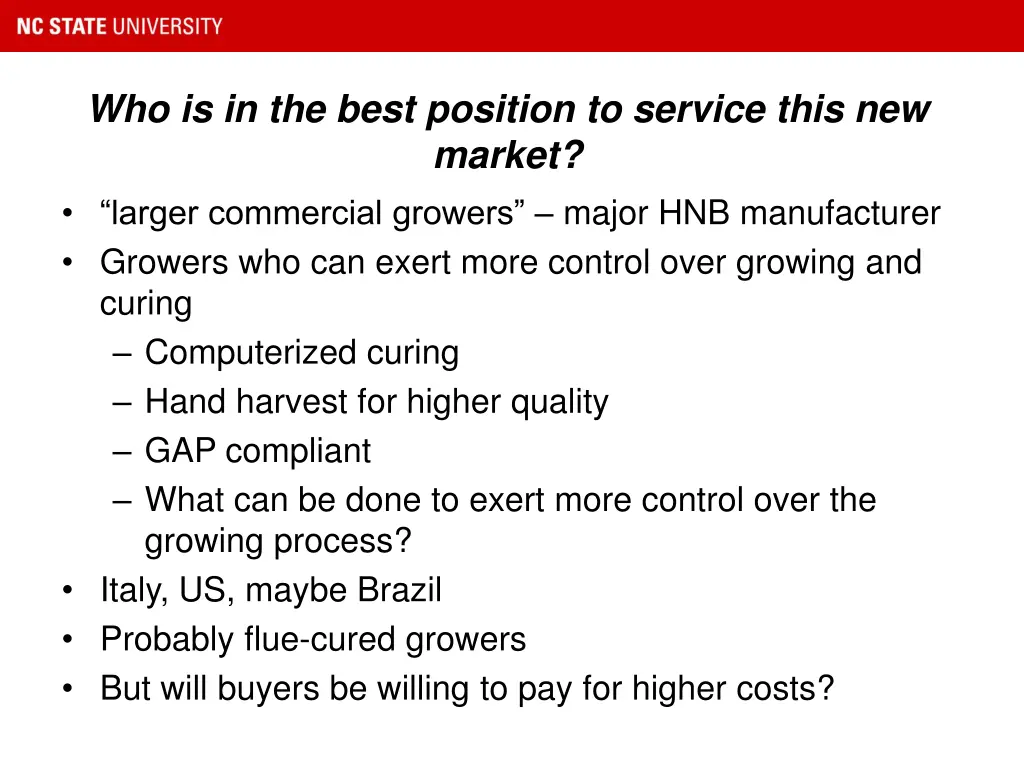 who is in the best position to service this