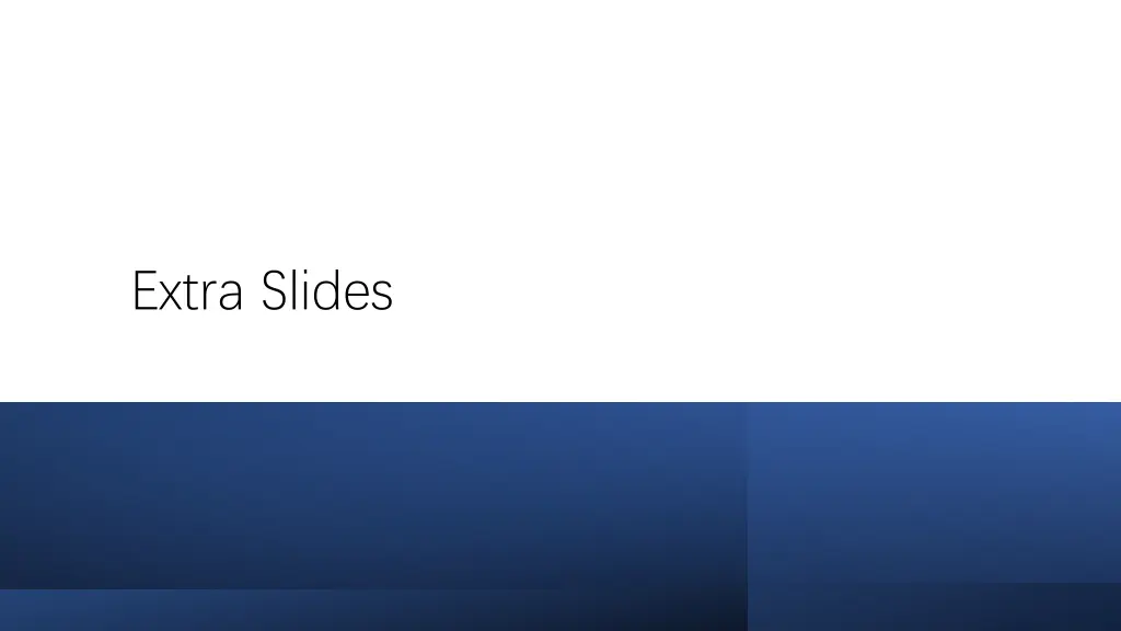 extra slides