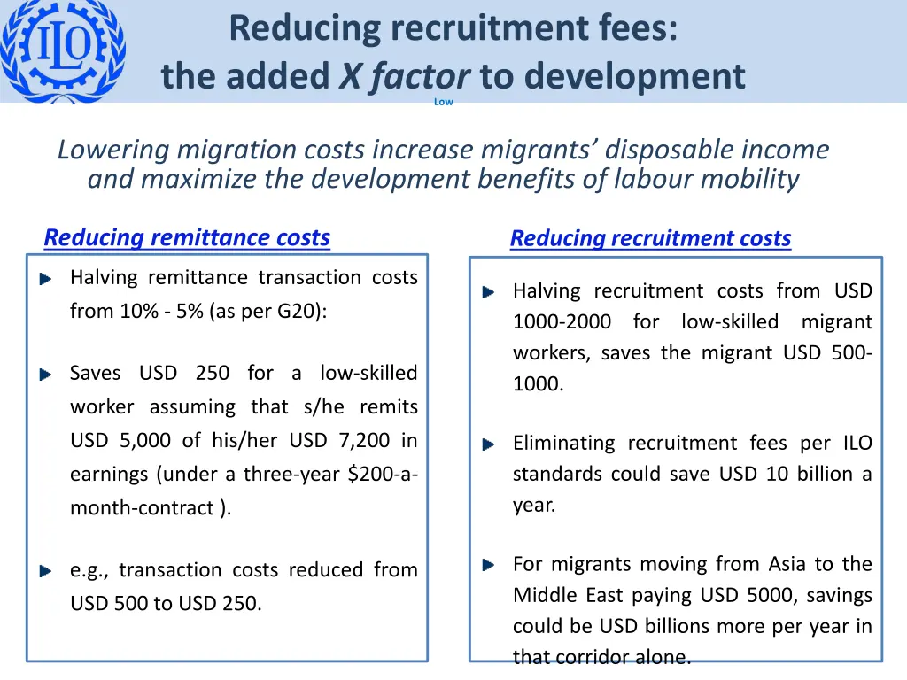 reducing recruitment fees the added x factor