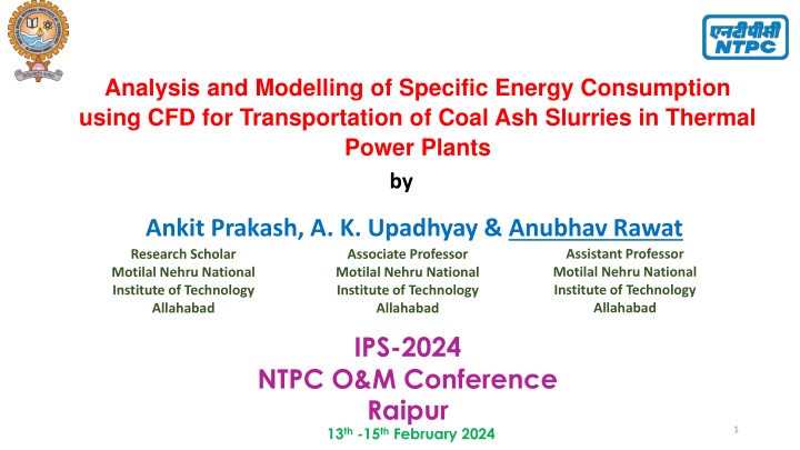 analysis and modelling of specific energy