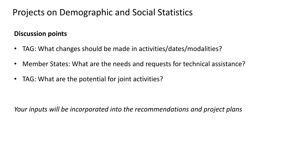 projects on demographic and social statistics 4